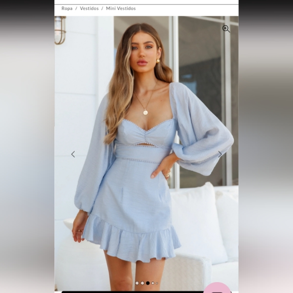 Hello Molly Blue Sweetheart Sundress